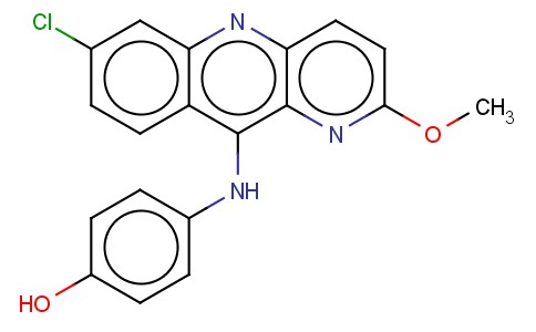 PHENOL, 4-[(7-CHLORO-2-METHOXYBENZO[B]-1,5-NAPHTHYRIDIN-10-YL)AMINO]-